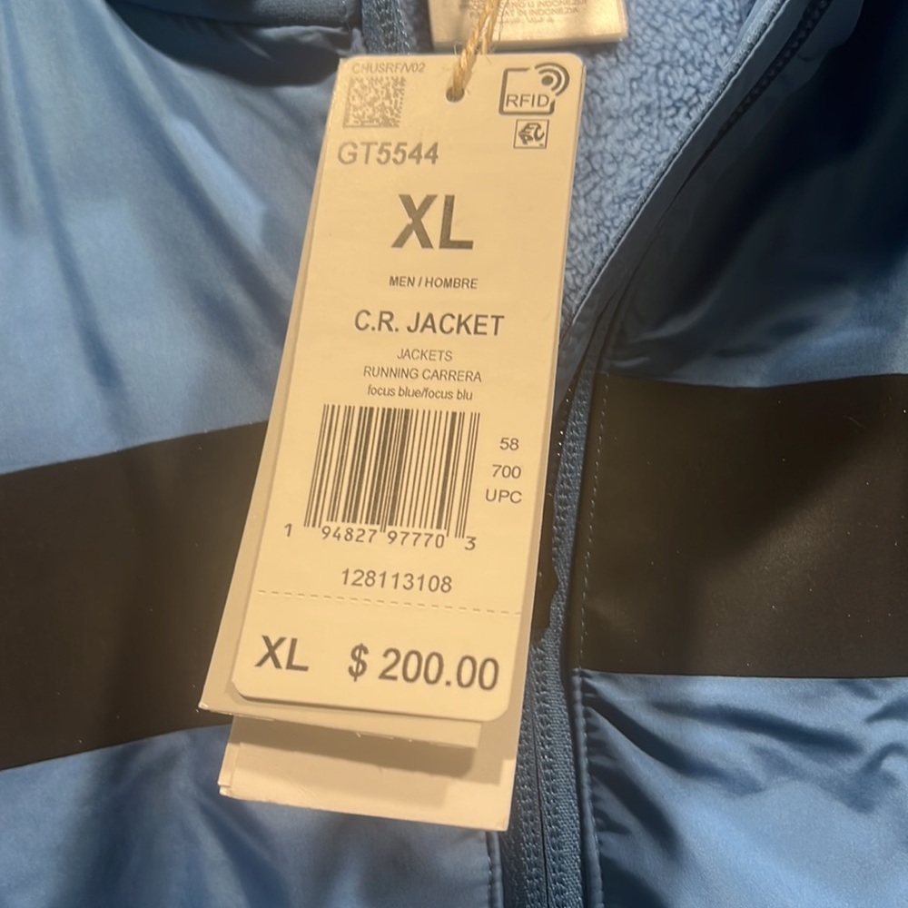 ADIDAS COLD.RDY INSULATED HOODED RUNNING JACKET w/ REFLECTIVE DETAILS sz XL - Picture 12 of 16